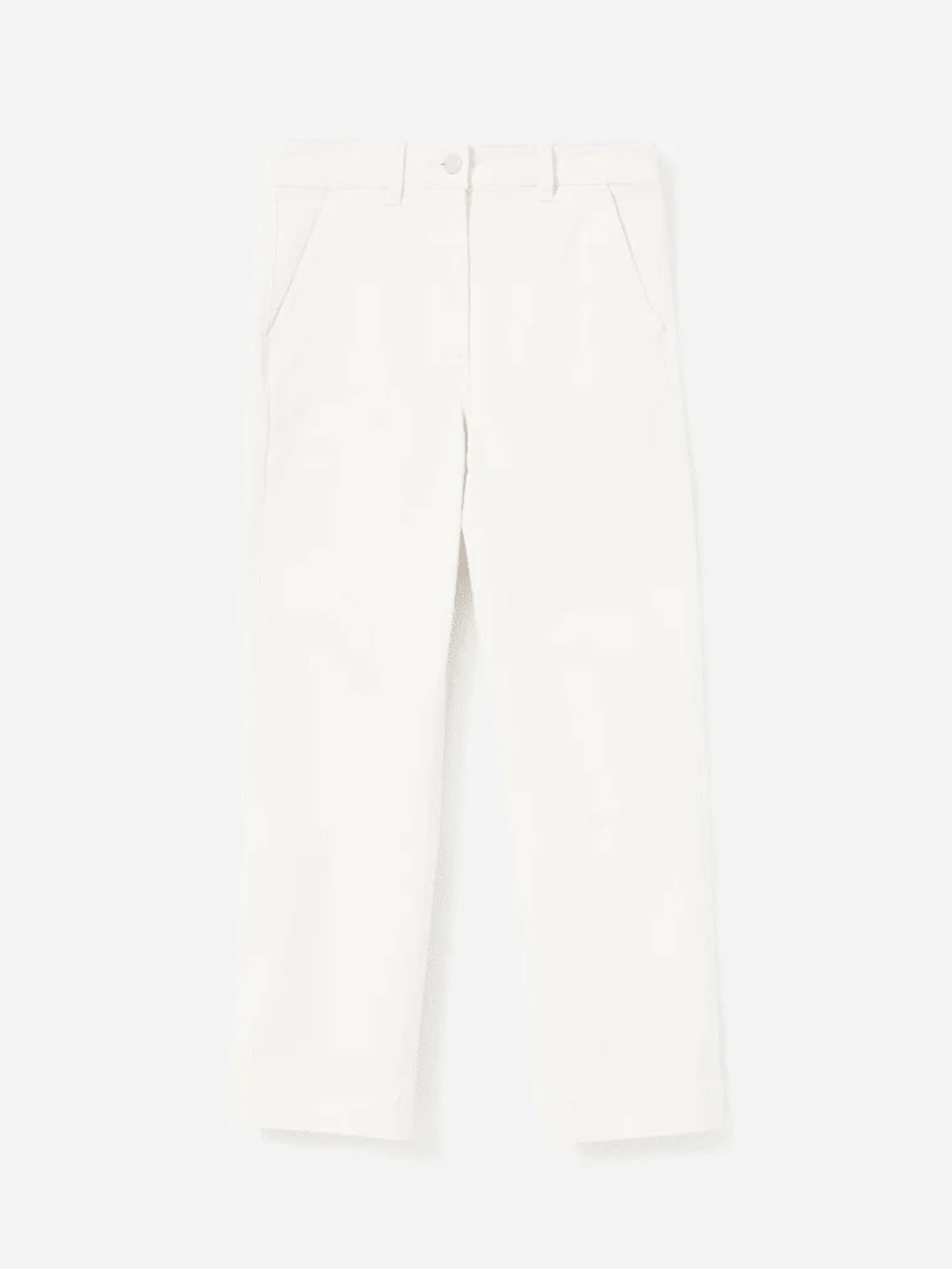 Everlane Straight Leg Pants in Bone